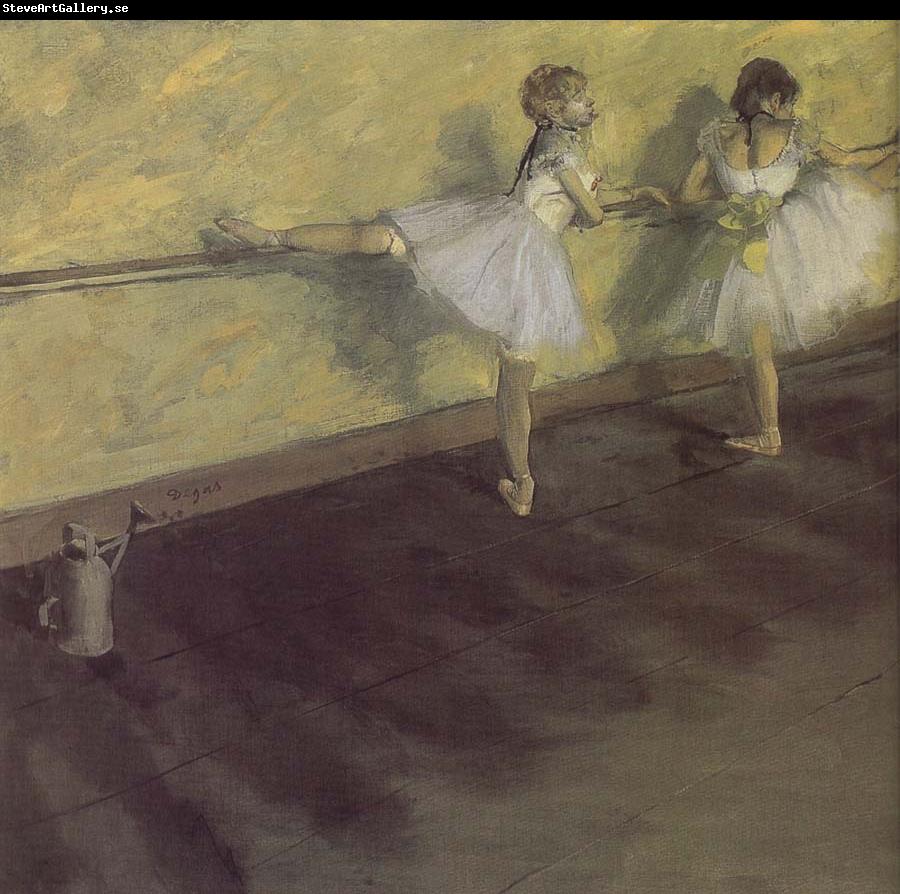 Edgar Degas ballerina being practising